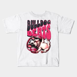 Bulldog Groove – Cool Music-Themed Canine Tee Kids T-Shirt